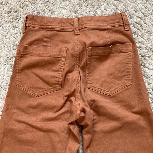 Gap High Rise Wide Leg Full Length Khakis Summer Spice - Picture 5 of 6